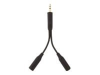 Belkin - Ljudsplitter - mini-phone stereo 3.5 mm hane till mini-phone stereo 3.5 mm hona - 10 cm F3Y122BF0.1M