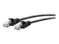 C2G 5ft (1.5m) Cat6a Snagless Unshielded (UTP) Slim Ethernet Network Patch Cable - Black - Patch-kabel - RJ-45 (hane) till RJ-45 (hane) - 1.5 m - 4.8 mm - UTP - CAT 6a - hakfri, formpressad - svart C2G30143