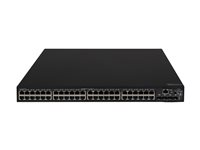 HPE FlexNetwork 5140 48G PoE+ 4SFP+ EI - Switch - L3 - smart - 48 x 10/100/1000 (PoE+) + 4 x 10 Gigabit Ethernet / 1 Gigabit Ethernet SFP+ - rackmonterbar - PoE+ (370 W) JL824A#ABB