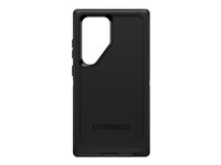 OtterBox Defender Series - Baksidesskydd för mobiltelefon - robust - polykarbonatskal, överdrag av syntetgummi, polykarbonathölster - svart - för Samsung Galaxy S24 Ultra 77-94494