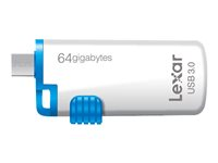 Lexar JumpDrive M20 Mobile - USB flash-enhet - 64 GB - USB 3.0 LJDM20-64GBBEU