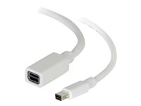 C2G 2m Mini DisplayPort Extension Cable M/F - White - DisplayPort-förlängningskabel - Mini DisplayPort (hona) till Mini DisplayPort (hane) - 2 m - vit 84414