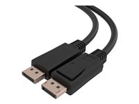C2G 3ft (0.9m) C2G TAA-Compliant DisplayPort Cable with Latches - 8K 60Hz - DisplayPort-kabel - TAA-kompatibel - DisplayPort (hane) spärrad till DisplayPort (hane) spärrad - DisplayPort 1.4 - 30 V - 91.4 cm - 8K60Hz stöd - svart C2G50112