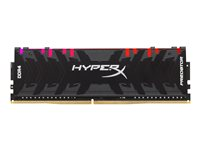 HyperX Predator RGB - DDR4 - modul - 16 GB - DIMM 288-pin - 3200 MHz / PC4-25600 - CL16 - 1.35 V - ej buffrad - icke ECC - svart HX432C16PB3A/16