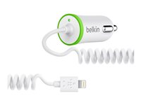 Belkin Car Charger - Strömadapter för bil (Lightning) - vit F8J074BTWHT