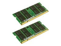 Kingston - DDR2 - sats - 4 GB: 2 x 2 GB - SO DIMM 200-pin - 667 MHz / PC2-5300 - ej buffrad - icke ECC KTA-MB667K2/4G