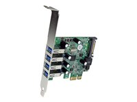 StarTech.com PCI Express PCIe SuperSpeed USB 3.0-kontrollerkortadapter med 4 portar och UASP - SATA-ström - USB-adapter - PCIe - USB 3.0 x 4 - för P/N: BNDTB10GI, BNDTB210GSFP, BNDTB410GSFP, BNDTB4M2E1, BNDTBUSB3142, HBS304A24A PEXUSB3S4V