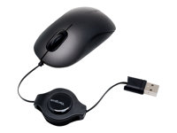 Targus - Mus - höger- och vänsterhänta - optisk - 3 knappar - kabelansluten - USB - svart AMU89EU