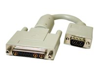 C2G 13W3 Male to HD15 Female Pinning Adapter - Bildskärmsadapter - 13W3 (hane) till HD-15 (VGA) (hona) - beige 80930