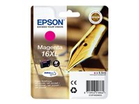 Epson 16XL - 6.5 ml - XL - magenta - original - blister med RF-larm/akustiskt larm - bläckpatron - för WorkForce WF-2010, 2510, 2520, 2530, 2540, 2630, 2650, 2660, 2750, 2760 C13T16334020