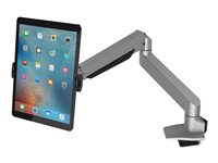 Compulocks Universal Tablet Cling Articulating Arm Mount - Monteringssats - justerbar arm - för surfplatta - svart, silver - skärmstorlek: upp till 13 tum - disk-monteringsbar 660REACHUCLGVWMB