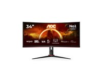 AOC Gaming CU34G2XP/BK - LED-skärm - böjd - 34" - HDR CU34G2XP/BK