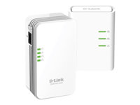 D-Link PowerLine DHP-W311AV - Starter Kit - PowerLine adaptersats - HomePlug AV (HPAV), IEEE 1901 Wi-Fi - vägginsticksbar DHP-W311AV/E