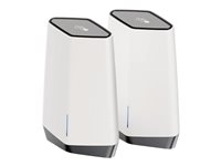 NETGEAR Orbi Pro SXK80B4 - Wifi-system (router, 3 förstärkare) - mesh - 1GbE, 2.5GbE - Wi-Fi 6 - Trippelband - väggmonterbar, takmonterbar SXK80B4-100EUS