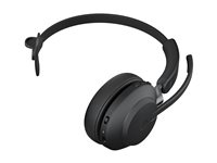 Jabra Evolve2 65 UC Mono - Headset - på örat - konvertibel - Bluetooth - trådlös - USB-A - ljudisolerande - svart - med laddningsställ 26599-889-989