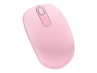 Microsoft Wireless Mobile Mouse 1850 - Mus - höger- och vänsterhänta - optisk - 3 knappar - trådlös - 2.4 GHz - trådlös USB-mottagare - ljus orkidé U7Z-00023