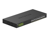 NETGEAR GS324PP - Switch - ohanterad - 24 x 10/100/1000 (PoE+) - skrivbordsmodell, rackmonterbar - PoE+ (380 W) GS324PP-100EUS