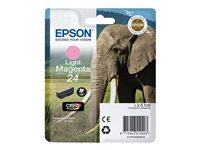 Epson 24 - 5.1 ml - ljus magenta - original - blister med RF-larm/akustiskt larm - bläckpatron - för Expression Photo XP-55, 750, 760, 850, 860, 950, 960; Expression Premium XP-750, 850 C13T24264020