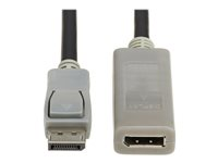 Eaton Tripp Lite Series DisplayPort Extension Cable with Active Repeater and Latching Connector (M/F), 4K 60 Hz, HDR, 4:4:4, HDCP 2.2, 15 ft. (4.6 m), TAA - DisplayPort-förlängningskabel - TAA-kompatibel - DisplayPort (hane) till DisplayPort (hona) - DisplayPort 1.2 - 4.6 m - passiv, aktiv förstärkare, 4K60Hz (3840 x 2160) stöd - svart P579-015-4K6