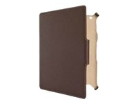 Belkin Formed Folio Premier - Fodral för surfplatta - polyuretanläder - brun F8N764CWC02