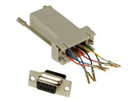 C2G Modular Adapter - Seriell adapter - RJ-45 (hona) till DB-9 (hona) - röd 81547