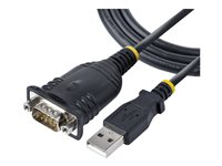 StarTech.com 3ft (1m) USB to Serial Cable, DB9 Male RS232 to USB Converter, USB to Serial Adapter for PLC/Printer/Scanner/Network Switches, USB to COM Port Adapter - Prolific IC, Automatic Handshake, Windows/macOS (1P3FP-USB-SERIAL) - Seriell kabel - DB-9 (hane) skruvbar till USB (hane) - 1 m 1P3FP-USB-SERIAL