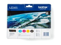 Brother LC985VALBP - 4-pack - svart, gul, cyan, magenta - original - blister - bläckpatron - för Brother DCP-J125, DCP-J140, DCP-J315, DCP-J515, MFC-J220, MFC-J265, MFC-J410, MFC-J415 LC985VALBP
