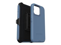 OtterBox Defender Series - Baksidesskydd för mobiltelefon - robust - MagSafe-kompatibilitet - polykarbonat, syntetiskt gummi - baby blue jeans (blå) - för Apple iPhone 15 Pro Max 77-94045