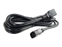 C2G 14 AWG 250 Volt Power Cord - Strömkabel - IEC 60320 C19 till IEC 60320 C14 - AC 250 V - 15 A - 3.05 m - formpressad - svart 80572