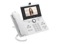Cisco IP Phone 8845 - IP-videotelefon - med digital kamera, Bluetooth interface - SIP, SDP - 5 rader - vit CP-8845-W-K9=