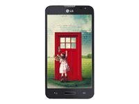LG L70 (D320) - 3G pekskärmsmobil - RAM 1 GB / Internal Memory 4 GB - LCD-skärm - 4.5" - 800 x 400 pixlar - rear camera 5 MP - svart LGD320.ANEUBK