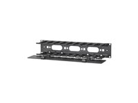 APC Horizontal Cable Manager Single-Sided with Cover - Kabelhållarsats för rack - svart - 2U - 19" - för Smart-UPS X 3000VA Short Depth Tower/Rack LCD AR8600A