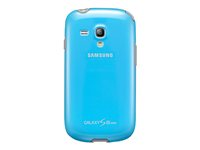 Samsung EFC-1M7B - Skyddsfodral för mobiltelefon - polykarbonat, termoplastisk polyuretan (TPU) - blå - för Galaxy S III Mini EFC-1M7BLEGSTD