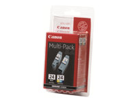 Canon BCI-24 BK/CL Multipack - 2-pack - svart, färg (cyan, magenta, gul) - original - blister - bläcktank - för i45X; MultiPASS MP390; PIXMA iP1000, iP1500, iP2000, MP110, MP130; S200; SmartBase MP360 6881A064