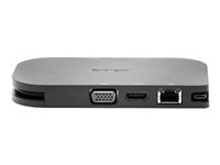 Kensington SD1610P USB-C Mobile 4K Dock w/ Pass-Through Charging - Dockningsstation - USB-C - VGA, HDMI - 1GbE - Europa - för Microsoft Surface Book 2, Go, Laptop 3, Pro 7, Pro X K38365EU