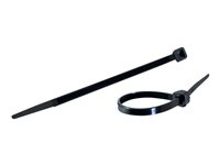 C2G - Kabelsamlare - 30 cm - svart (paket om 100) 88139