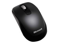 Microsoft Wireless Mobile Mouse 1000 - Mus - höger- och vänsterhänta - 3 knappar - trådlös - 2.4 GHz - trådlös USB-mottagare - svart 2CF-00003