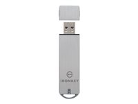 IronKey Enterprise S1000 - USB flash-enhet - krypterat - 128 GB - USB 3.0 - FIPS 140-2 Level 3 - TAA-kompatibel IKS1000E/128GB