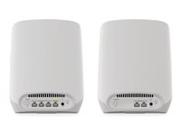 NETGEAR Orbi RBK763S - Wifi-system - (router, 2 förstärkare) - upp till 7500 kvadratfot - mesh 1GbE - Wi-Fi 6 - Trippelband RBK763S-100EUS