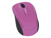 Microsoft Wireless Mobile Mouse 3500 - Mus - höger- och vänsterhänta - optisk - 3 knappar - trådlös - 2.4 GHz - trådlös USB-mottagare - dahliarosa GMF-00234