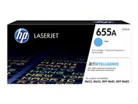 HP 655A - Cyan - original - LaserJet - tonerkassett (CF451A) - för Color LaserJet Managed Flow MFP M681; LaserJet Enterprise Flow MFP M681, MFP M682 CF451A