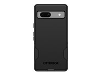 OtterBox Commuter Series - Baksidesskydd för mobiltelefon - antimikrobiell - polykarbonat, syntetiskt gummi - svart - för Google Pixel 7a 77-92271