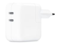 Apple - Strömadapter - 35 Watt - 2 utdatakontakter (24 pin USB-C) MW2K3ZM/A