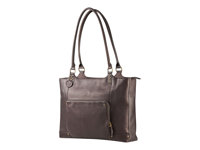 HP Ladies Brown Leather Tote - Notebook-väska - 15.6" - brun F3W12AA