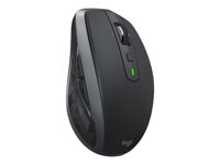 Logitech MX Anywhere 2S - Mus - laser - 7 knappar - trådlös - 2.4 GHz, Bluetooth 4.0 LE - USB Logitech Unifying-mottagare - grafit 910-007230