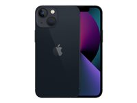Apple iPhone 13 mini - 5G smartphone - dual-SIM / Internminne 128 GB - OLED-skärm - 5.4" - 2340 x 1080 pixlar - 2 bakre kameror 12 MP, 12 MP - front camera 12 MP - midnatt MLK03QN/A