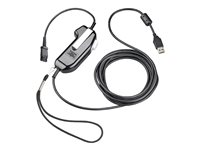 Poly SHS 2626-12 - PTT-headsetadapter (push-to-talk) - USB, säker röst, mono, serialiserad, valbar - TAA-kompatibel 8K7M9AA#AC3