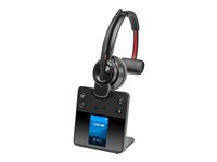 HP Poly Savi 8410 Office - Savi 8400 series - headset - på örat - DECT / Bluetooth - trådlös - svart - Certifierad för Microsoft-teams 8L5A7AA#ABB