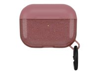 OtterBox Ispra Series - Fodral för trådlösa hörlurar - polykarbonat, zinklegering, TPE (termaplastisk elastomer) - oändlig rosa - för Apple AirPods Pro 77-65500