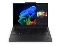 Lenovo ThinkPad T14 Gen 6 21QG - 180 graders gångsjärnskonstruktion - Intel Core Ultra 7 - 258V / upp till 4.8 GHz - Win 11 Pro - Intel Arc Graphics 140V - 32 GB RAM - 1 TB SSD TCG Opal Encryption 2, NVMe, Performance - 14" IPS 1920 x 1200 - Gigabit Ether 21QG001UMX